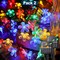 50 LED Outdoor Solar Cherry Blossom String Lights with 8 Modes